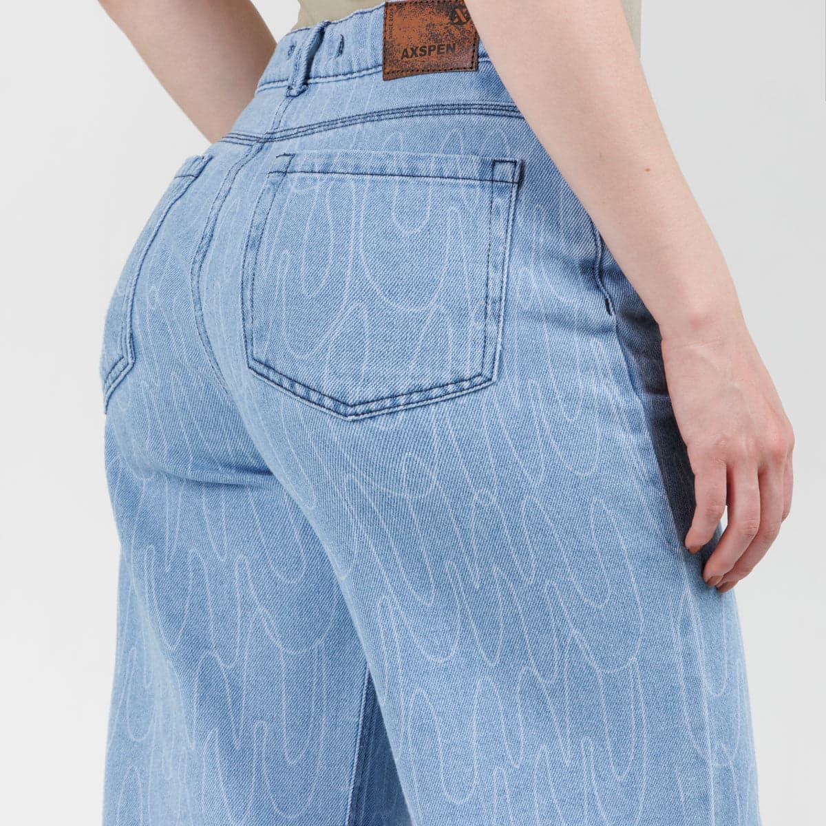 Jean Wide Leg  Ax-3077 Rigido - imagen 5