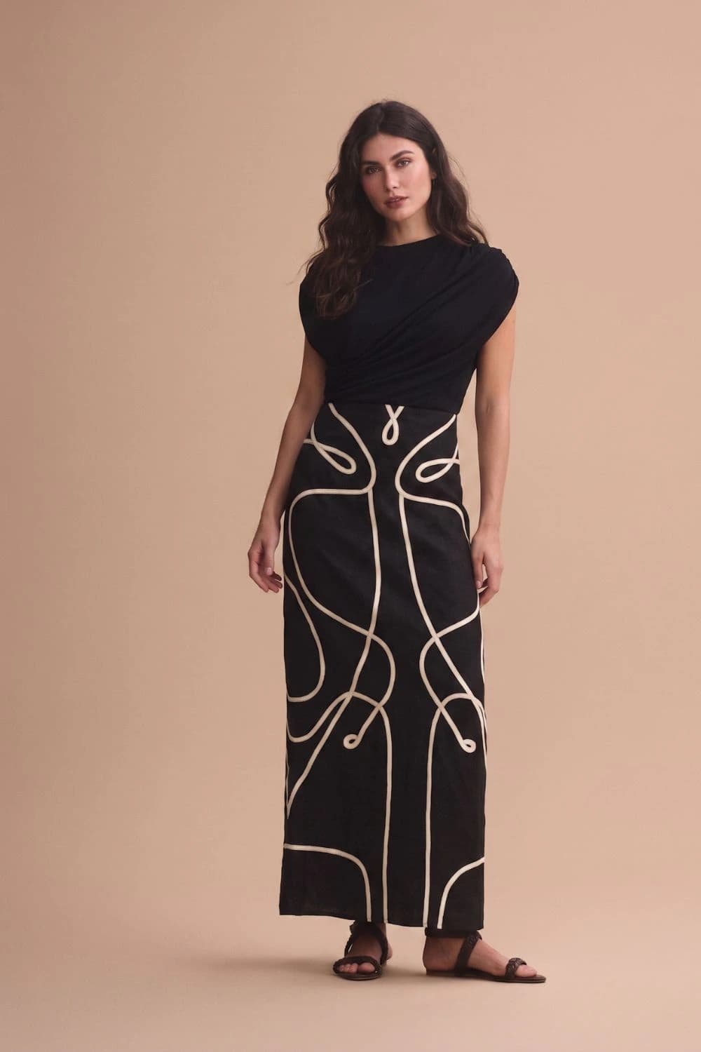 Vestido amaranta negro — Padova