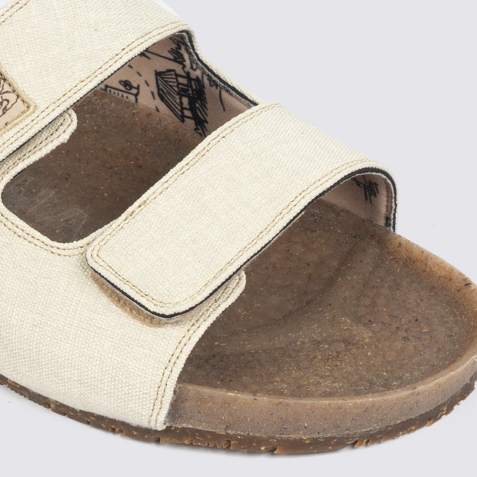 Sandalias dos correas "Bitacora" Blanca - imagen 9