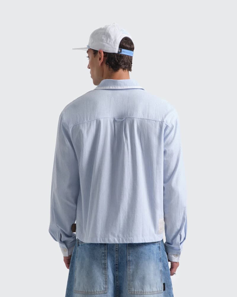 Camisa Azul Boxy Oxford Club - imagen 2