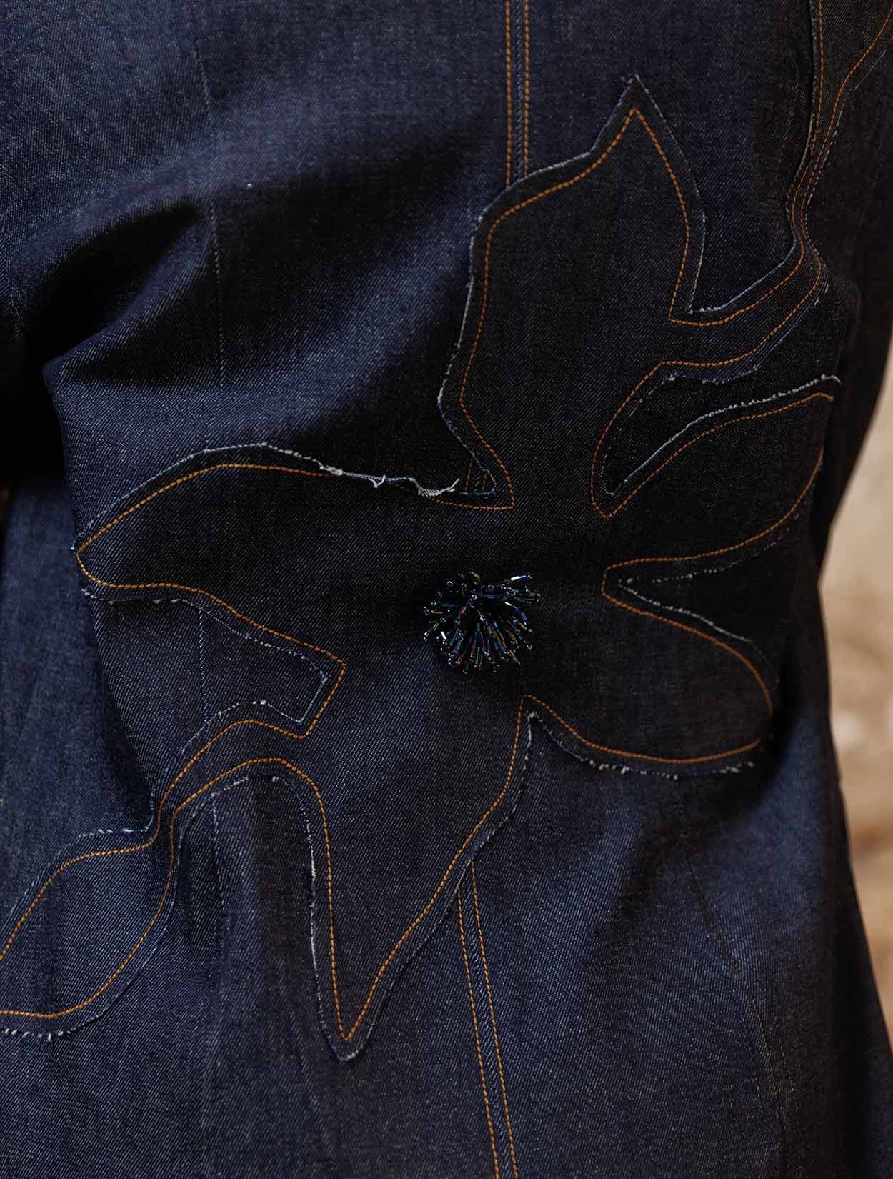 BLAZER DEMIN FLOR - imagen 3