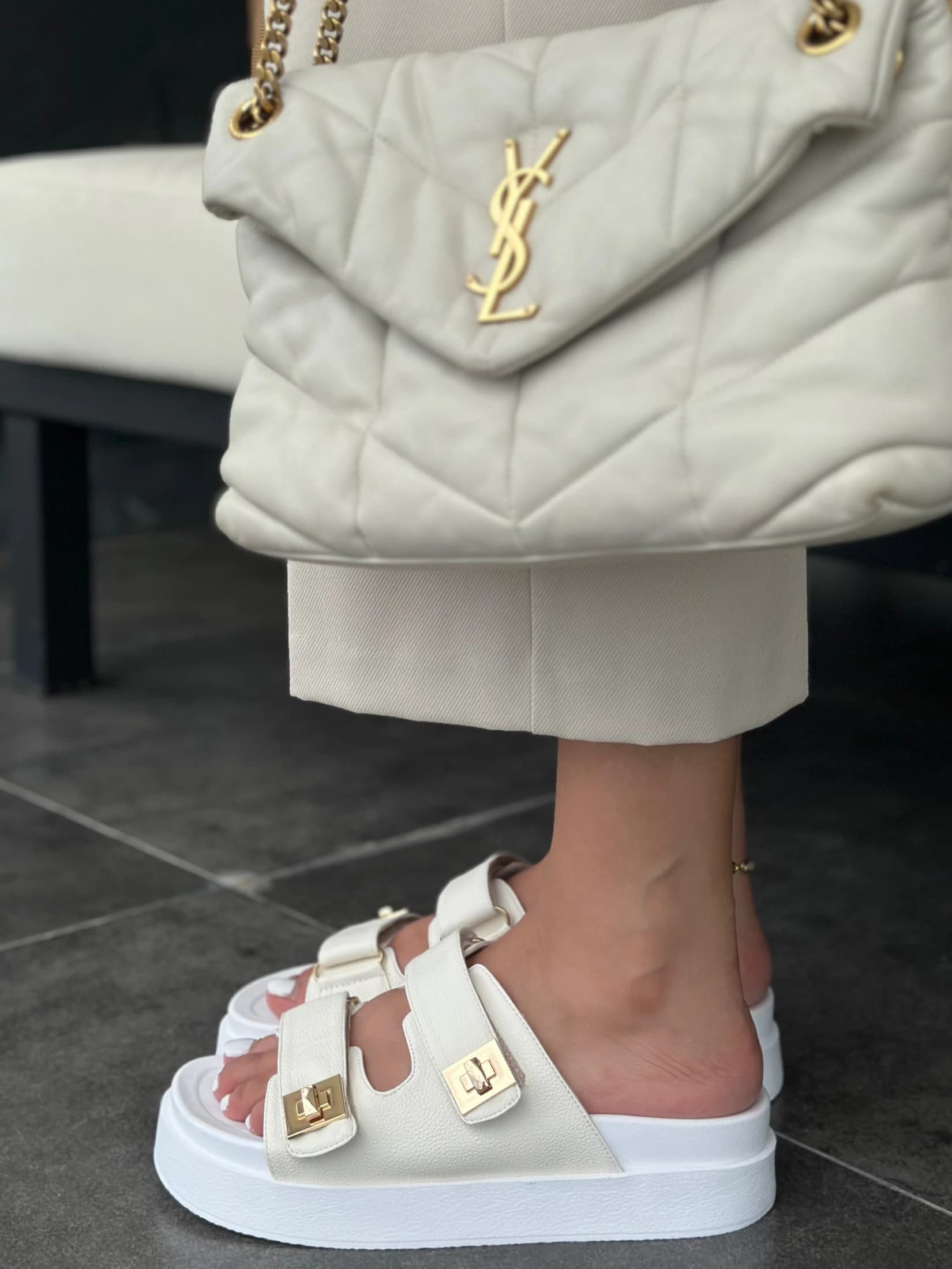 SANDALIA MILA TALCO
