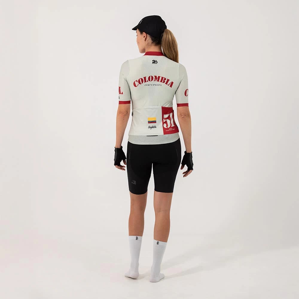 CAMISA CICLISMO MANGA CORTA COLOMBIA 51 PARA MUJER - imagen 2