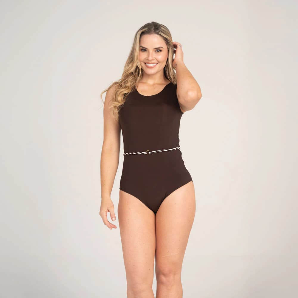 Vestido de Baño Enterizo Cappuccino. - imagen 1