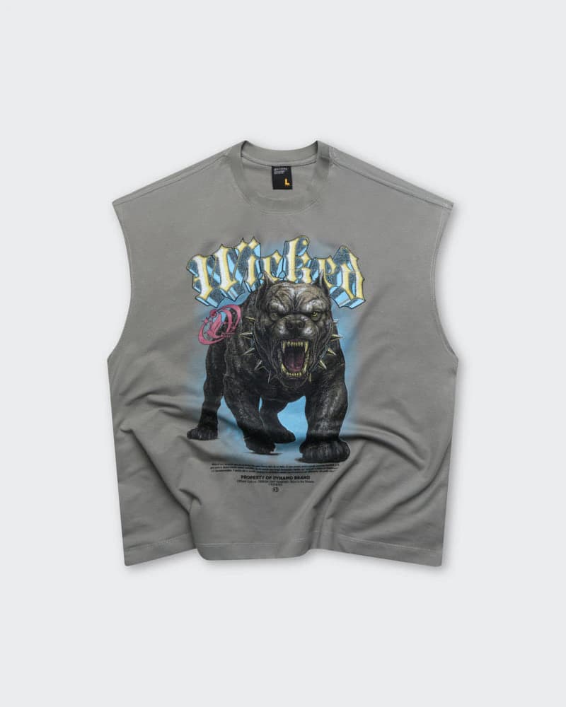 Camiseta Gris Tank Oversize Wildbred - imagen 5