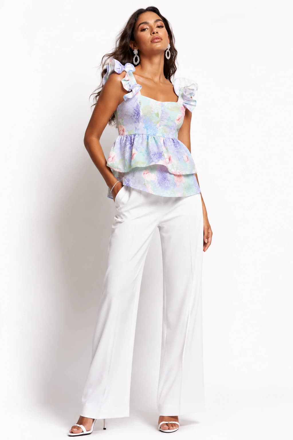 Blusa Usaki Flores Pastel - imagen 2