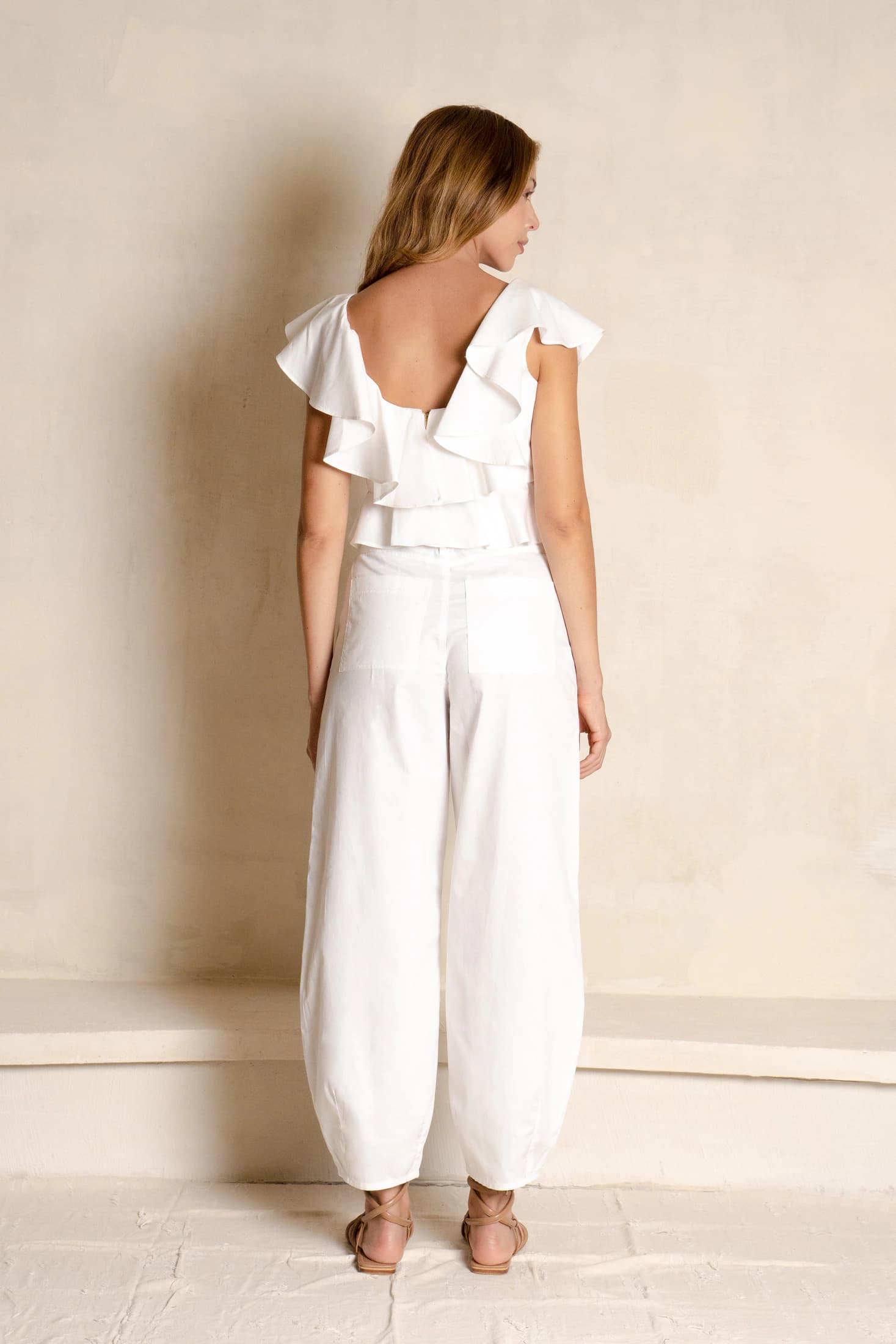 Top Cotton  Blanco - imagen 3