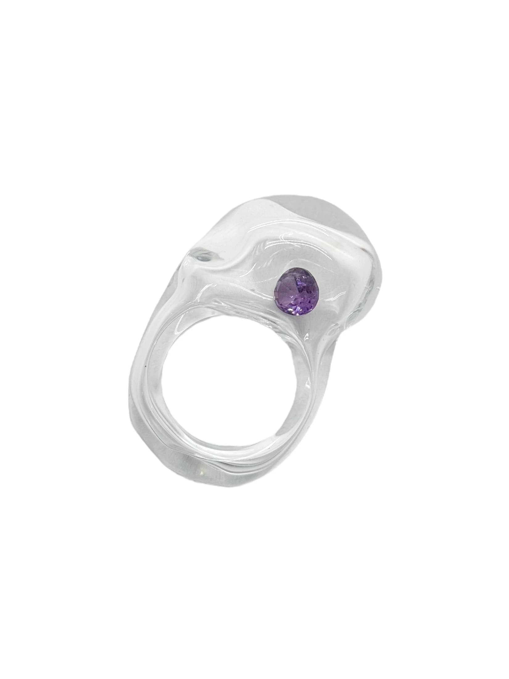 anillo vidrio zircón - imagen 2