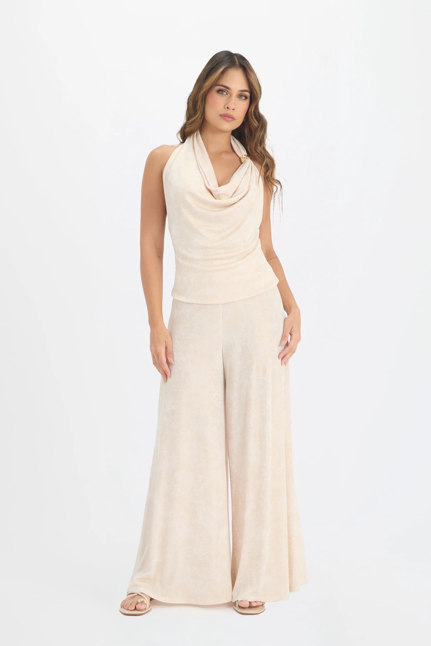 PANTALON PALAZZO PUNTO PARA MUJER 1196390
