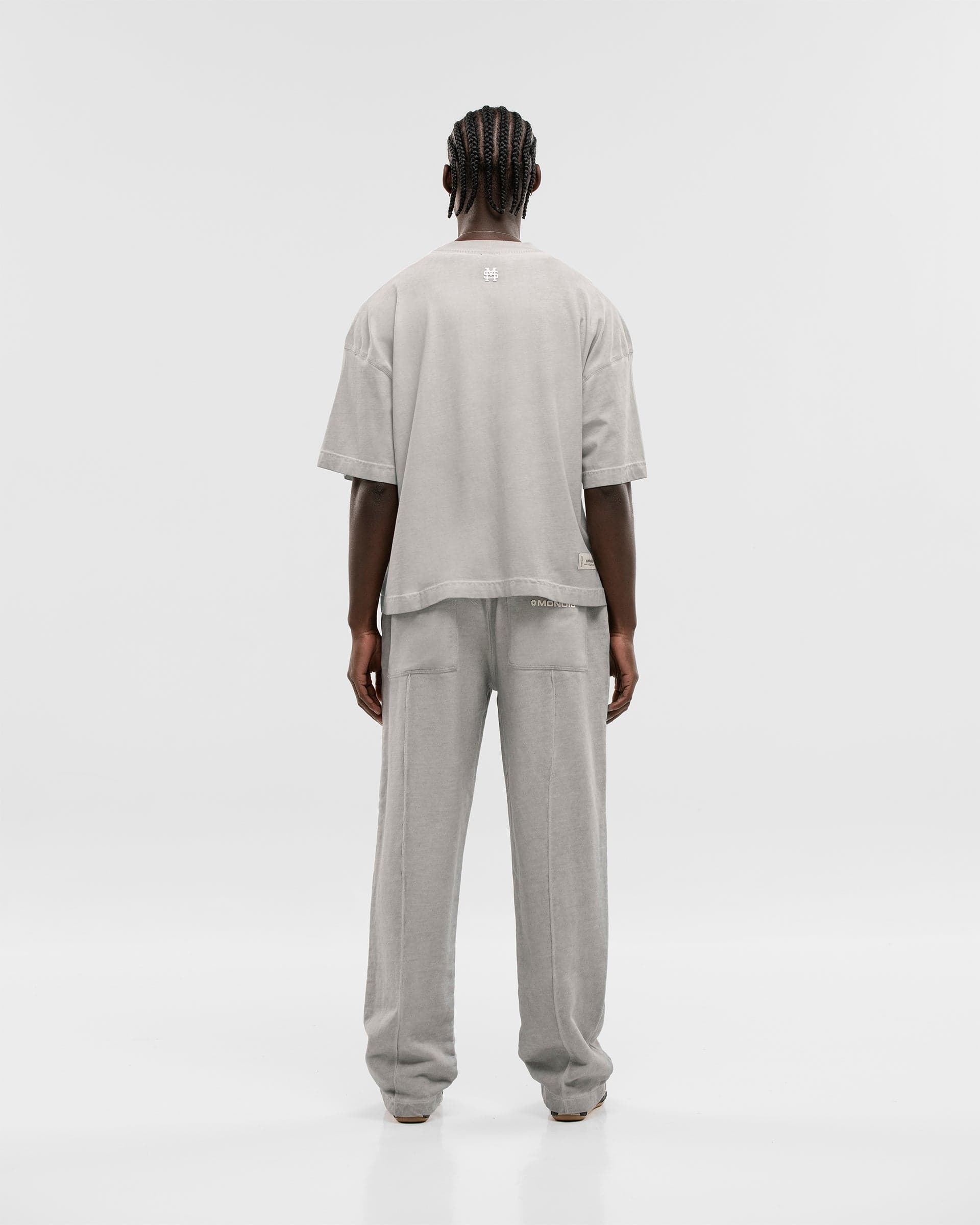 Camiseta Boxy Fit Básica V2 - Gris Desgastado - imagen 4