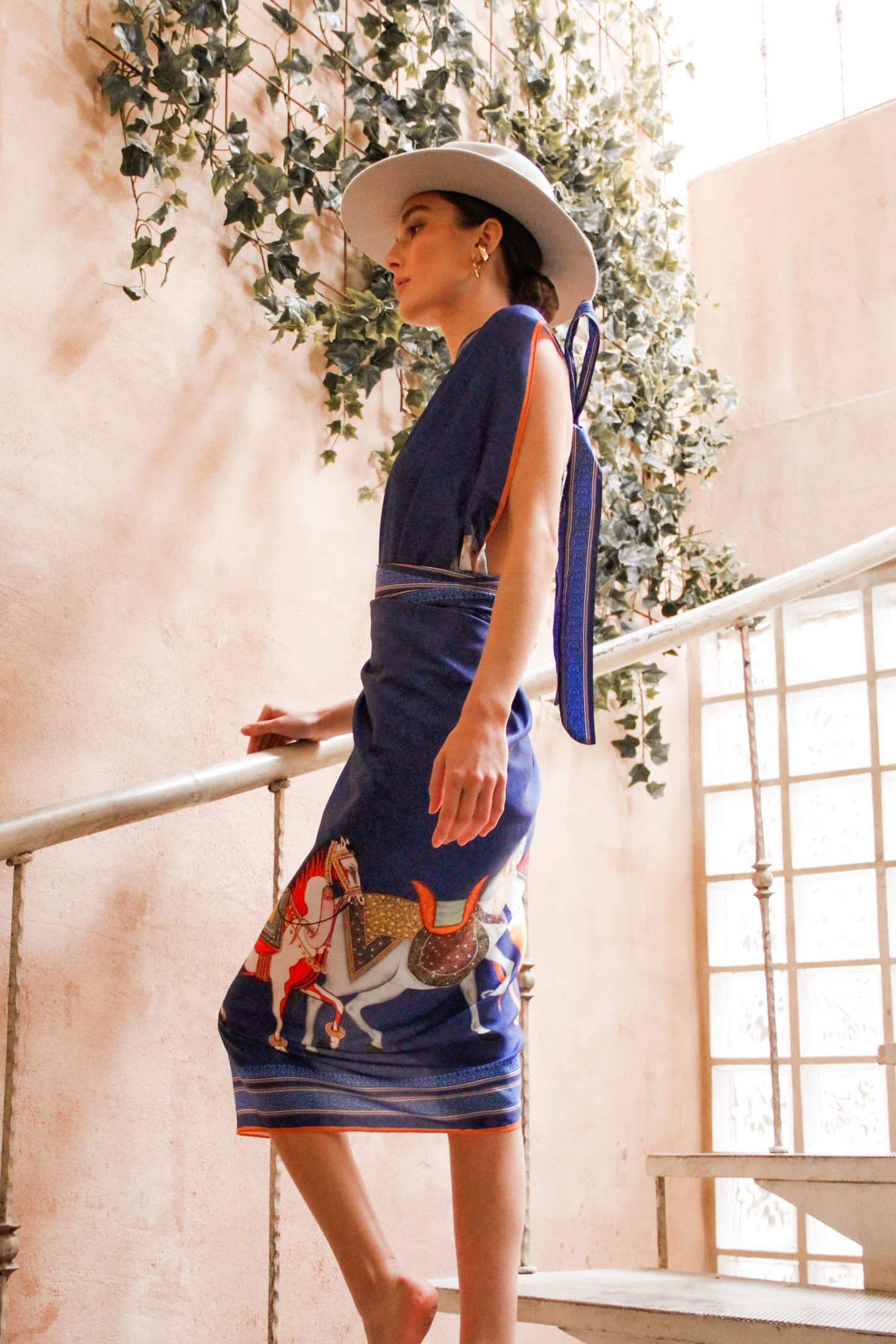 Sari Pallium, Azul/ Vestido - Falda - imagen 3