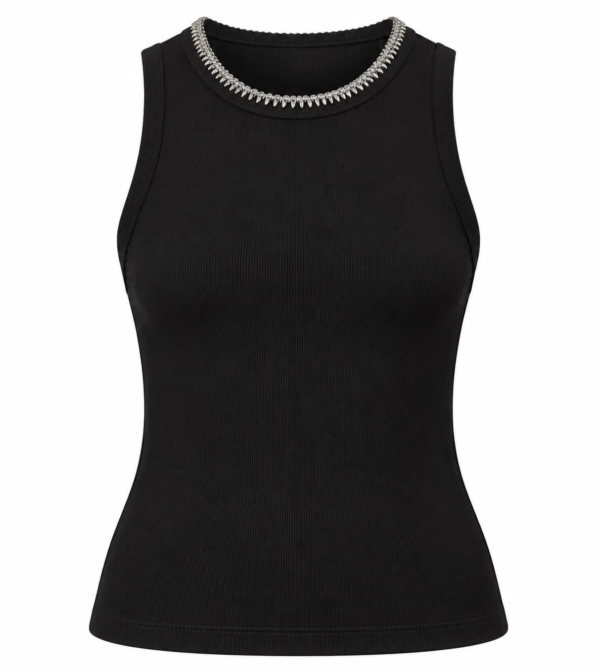 ELODIE TANK TOP BLACK - imagen 1