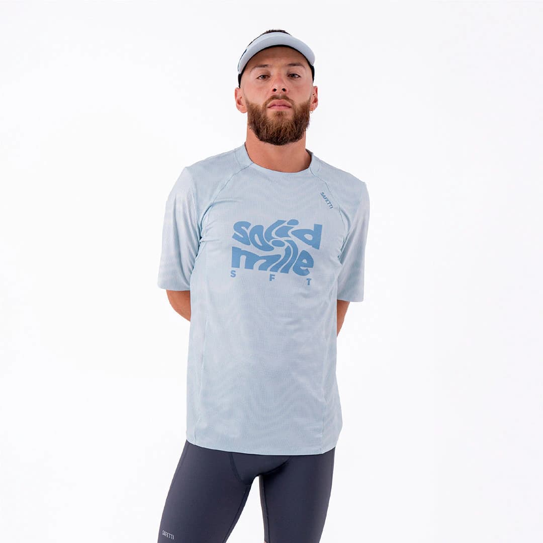CAMISETA RUNNING MANGA CORTA PRO 405 AZUL CLARO PARA HOMBRE - imagen 1