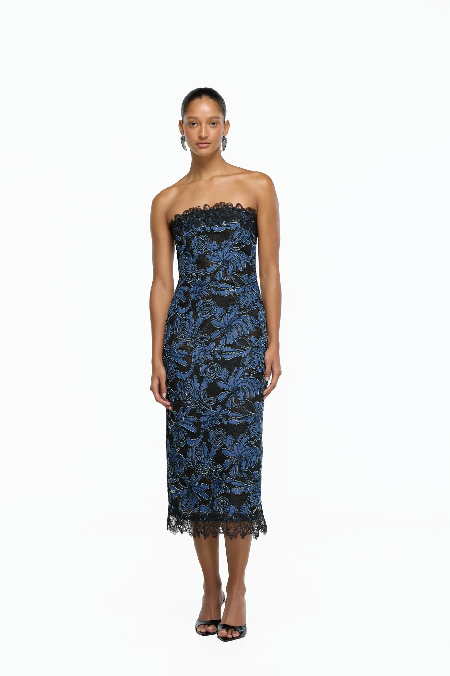 PANDORA MIDI DRESS NAVY