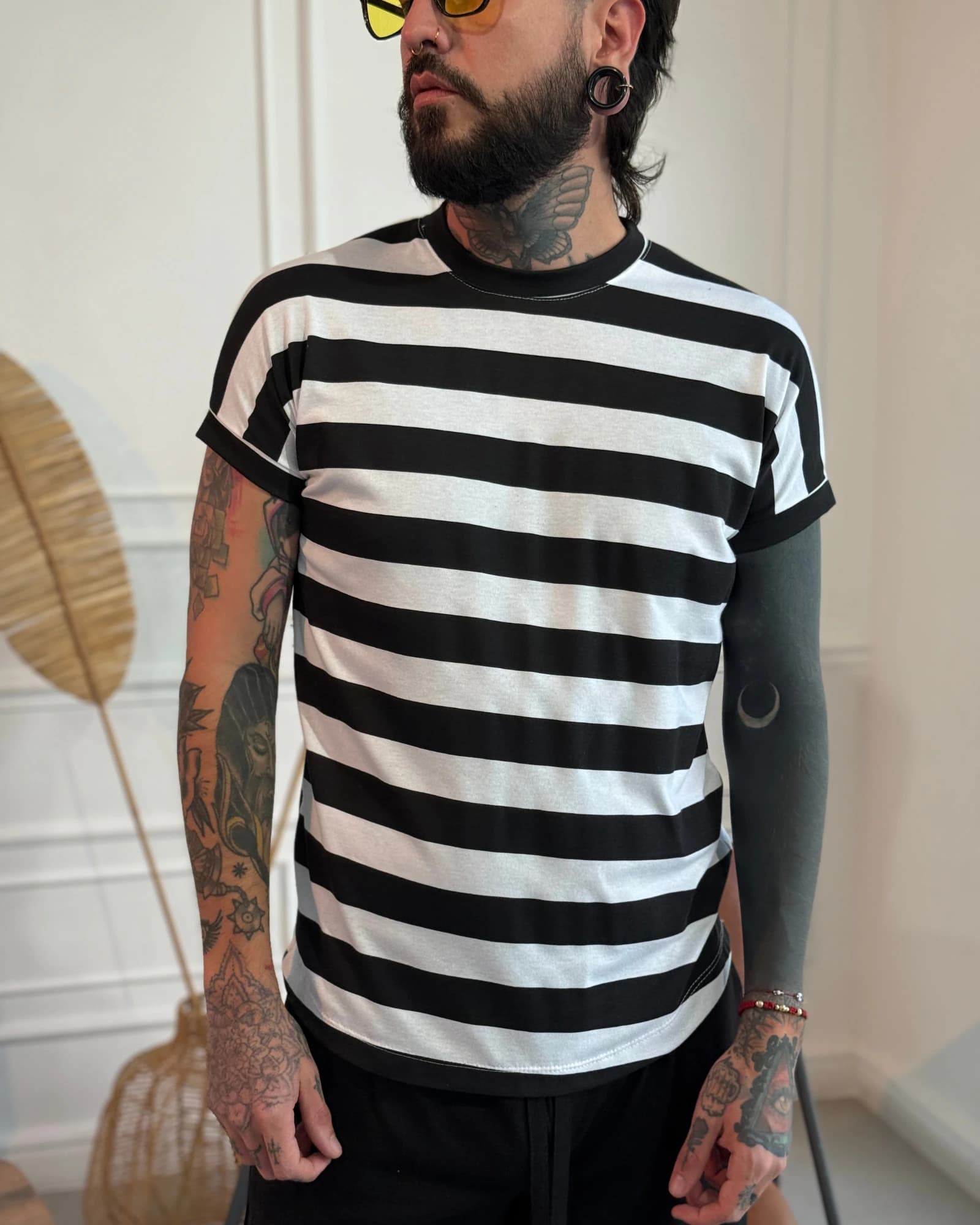 Camiseta 80's black and white - imagen 1