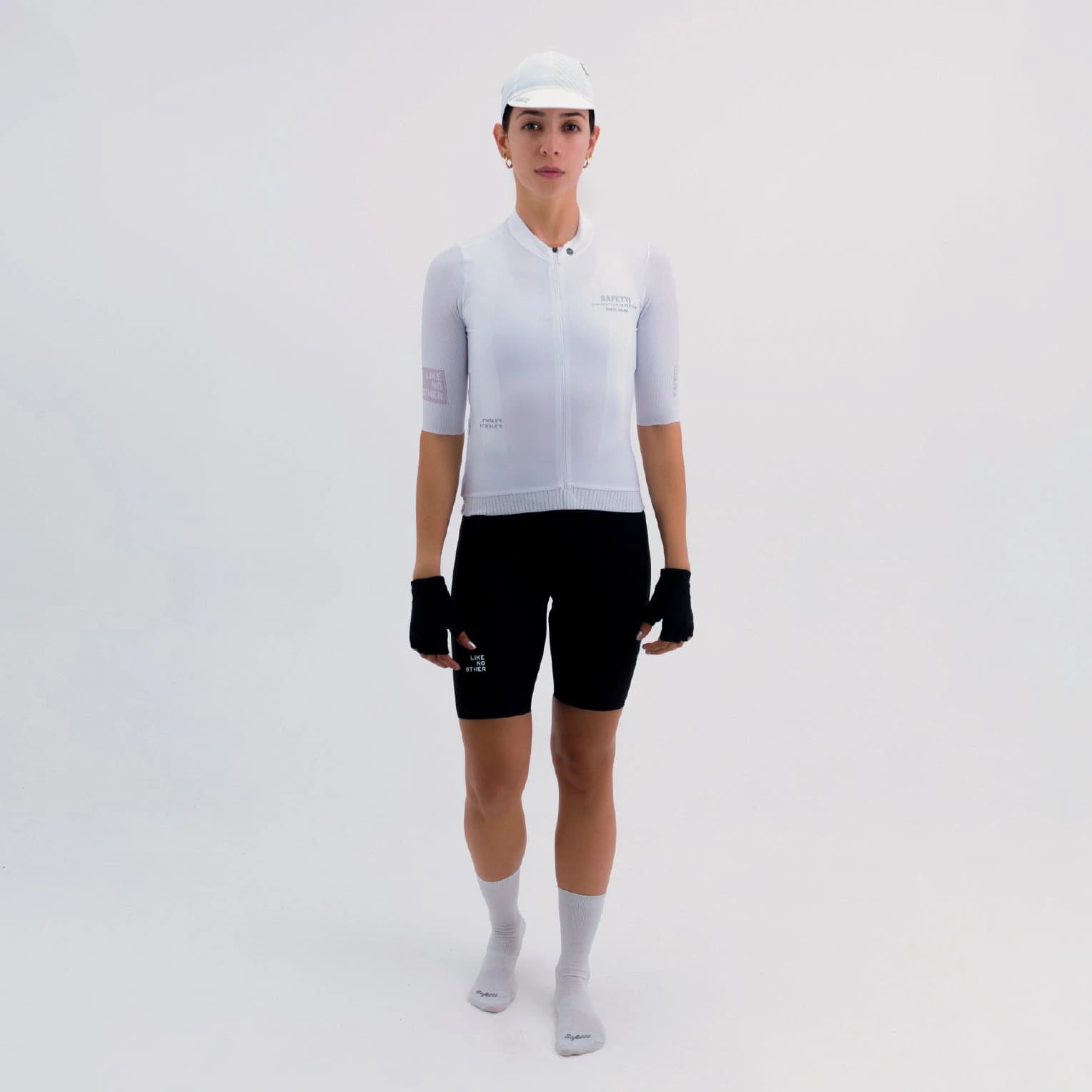CAMISA CICLISMO MANGA CORTA LATITUDE BLANCA PARA MUJER - imagen 1