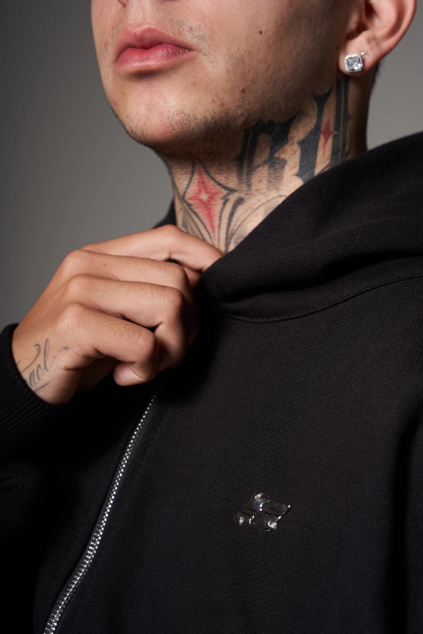 Double Zip Hoodie Boxy fit Red lights - imagen 6