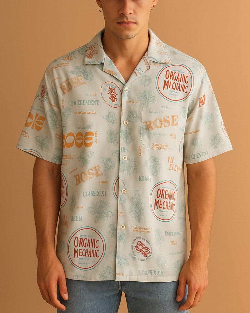 Camisa Para Hombre Oversize Crudo Grow - imagen 3