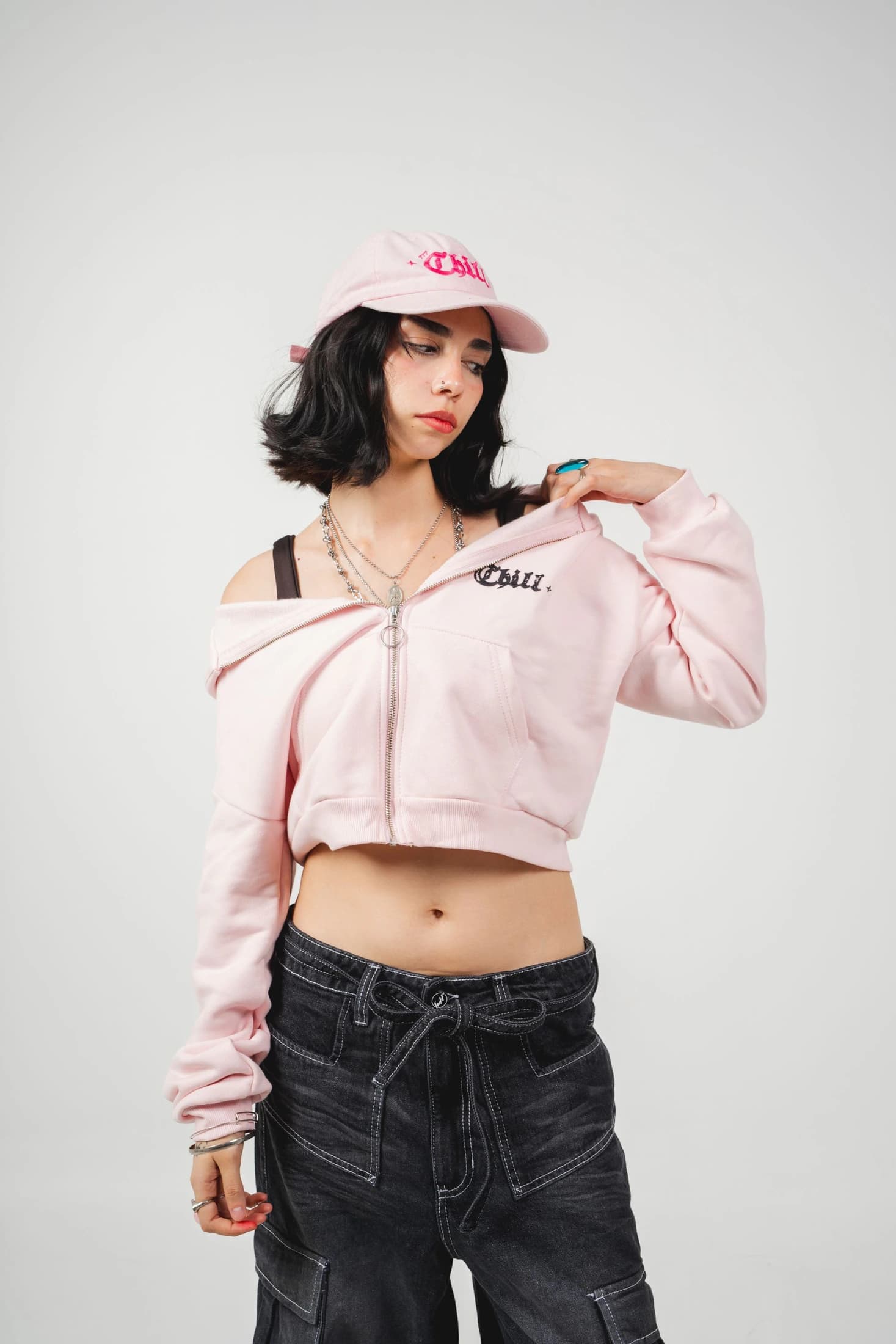 Hoodie femenino chill pink - imagen 3