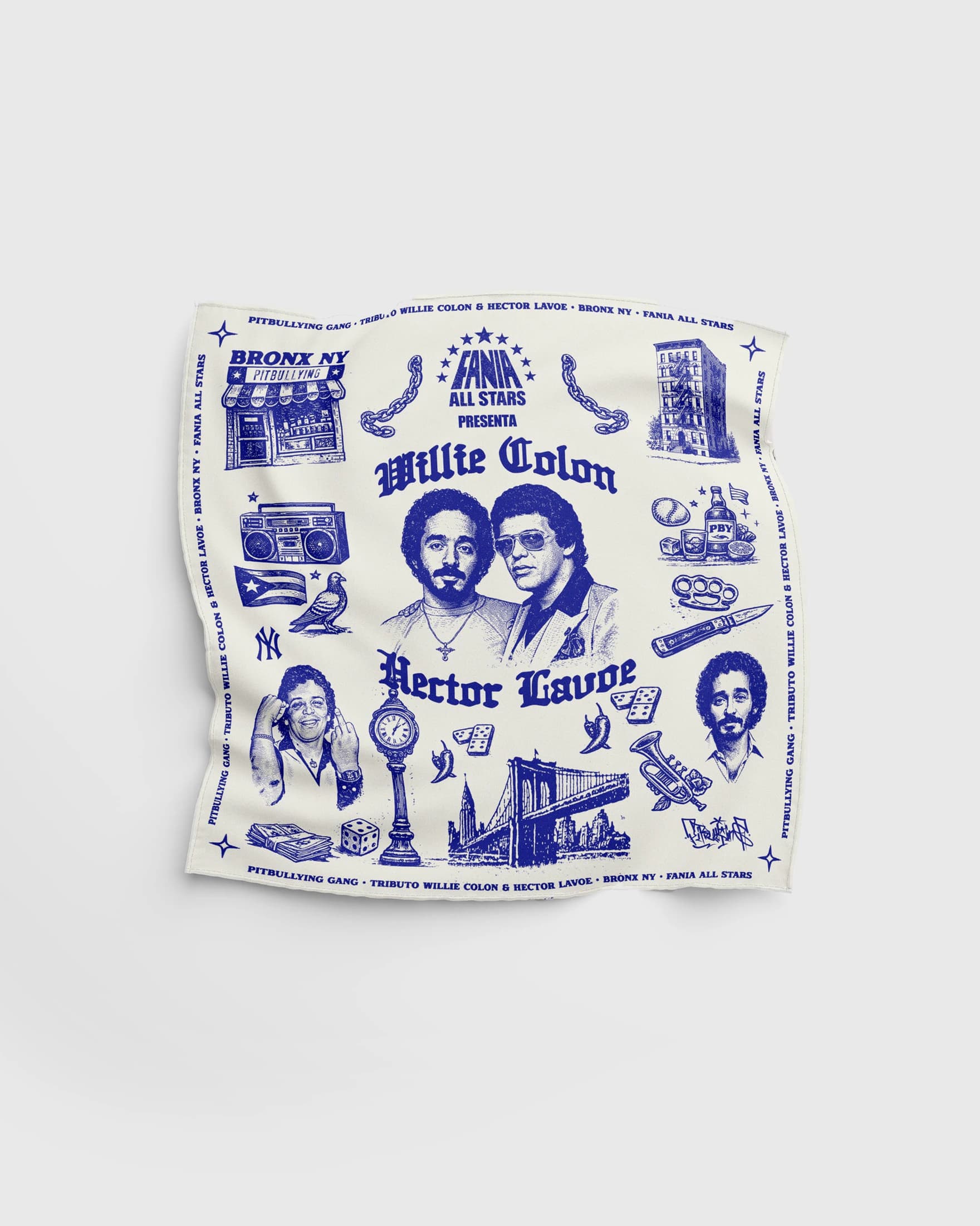 Pañoleta Tributo Willie Colón y Héctor Lavoe