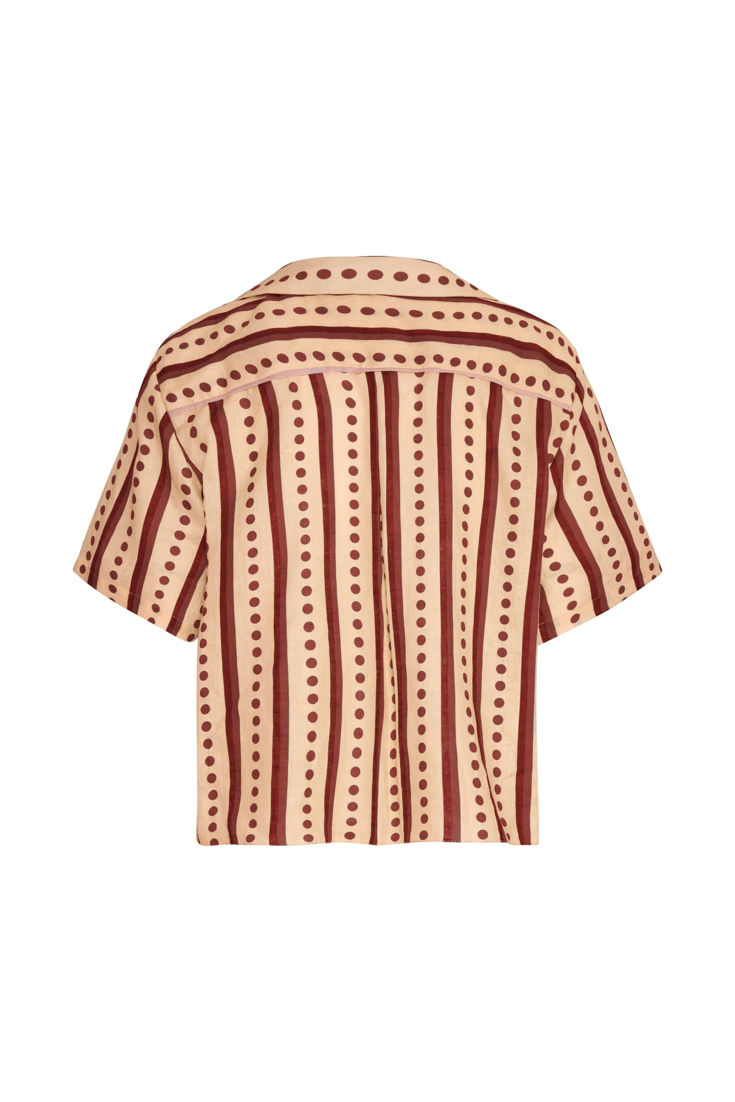 Tomaso Linen Shirt / Red Stripes - imagen 2