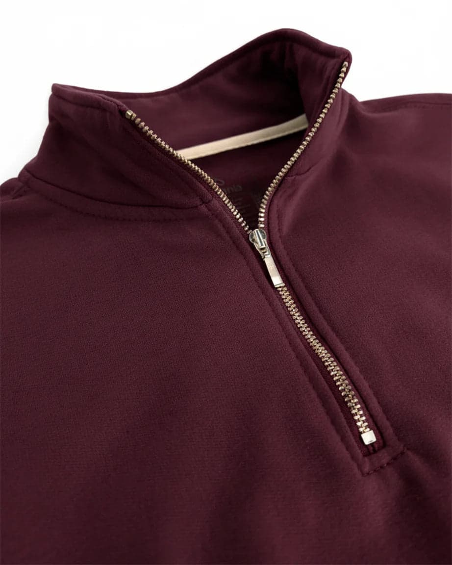 Buzo cuello alto mujer Vinotinto Burdeos - imagen 4