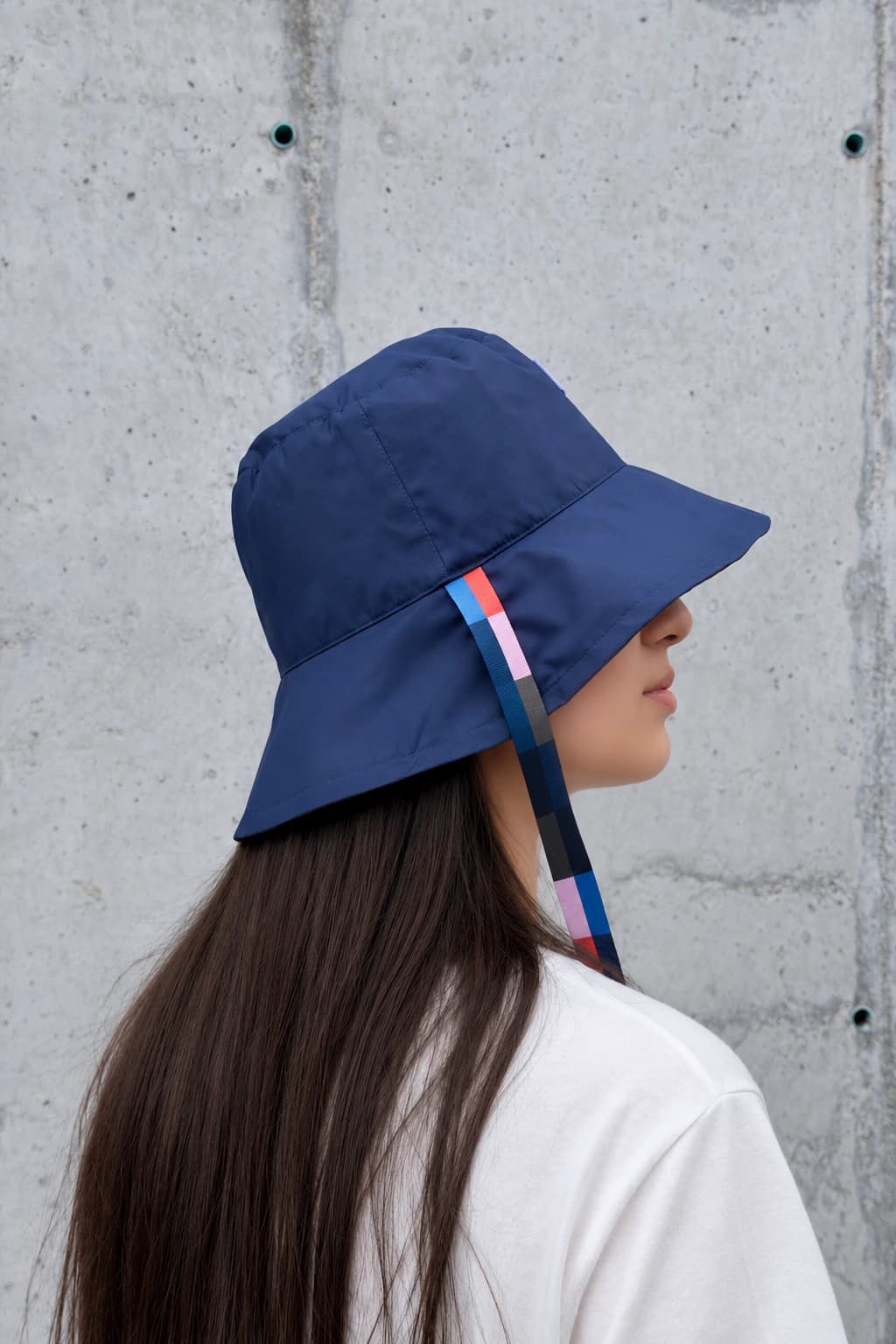 Bucket Hat Doble Faz Azul floral - imagen 6