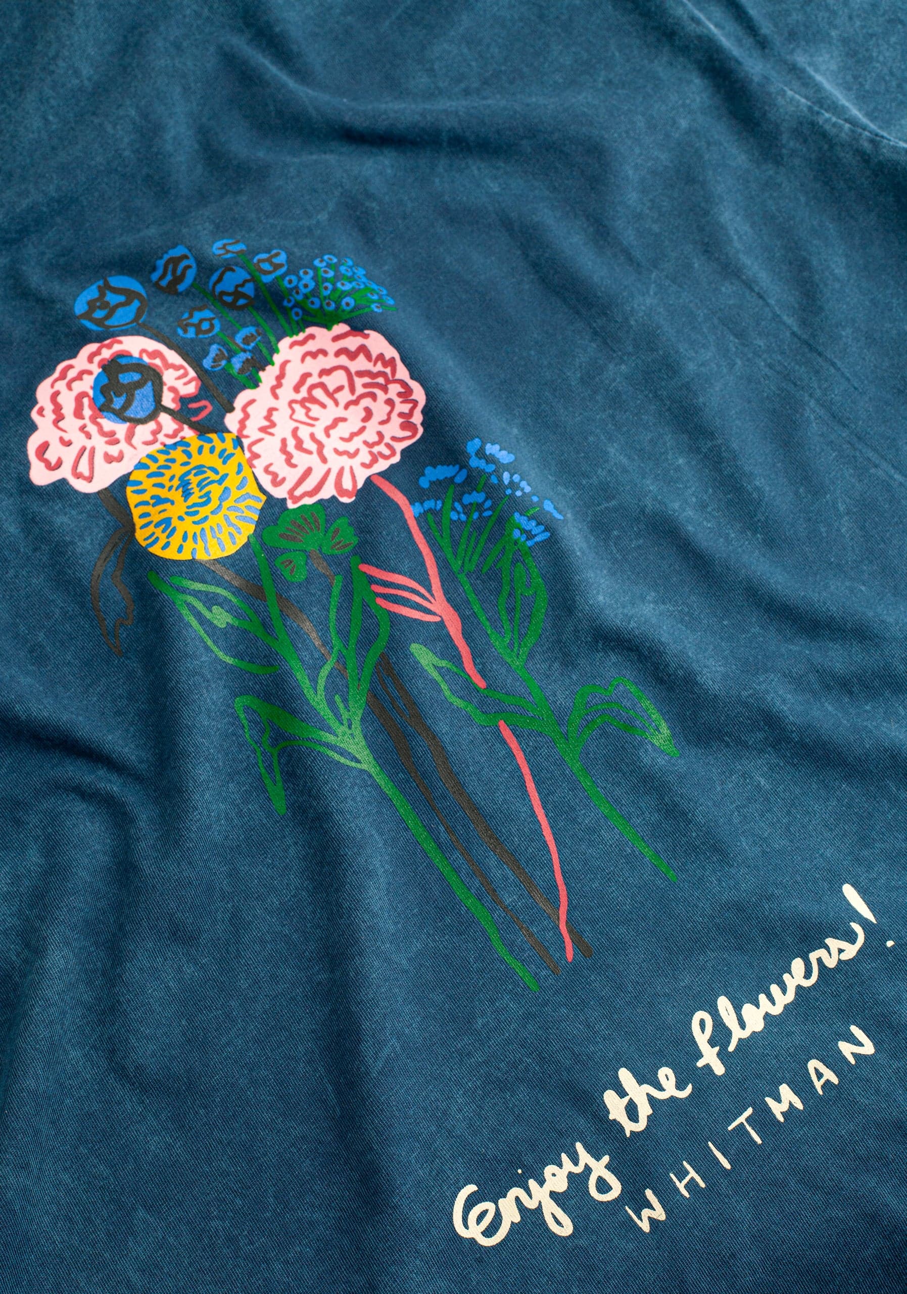 Camiseta H Botánico Azul Estampada - imagen 4