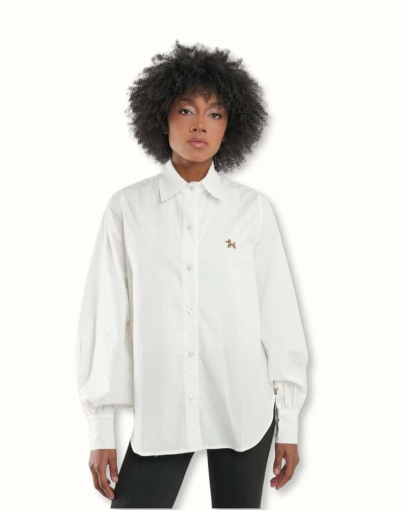 Camisa globo - Marfil
