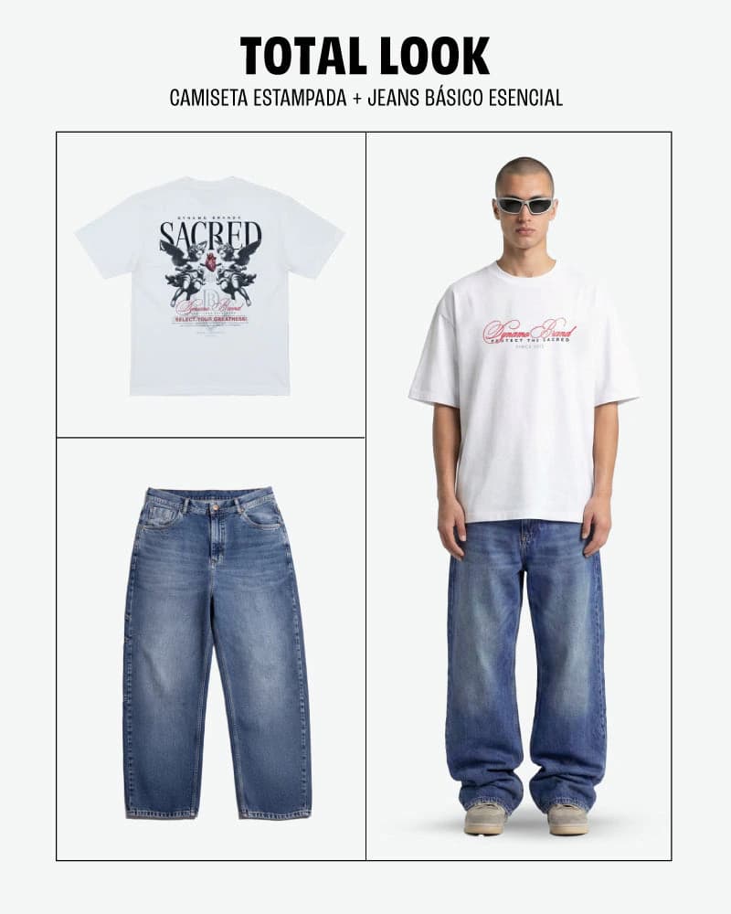 Total Look - Sacred White + Blue Denim - imagen 1