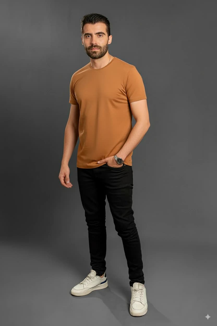 Camiseta Cuello Redondo sin Bolsillo - imagen 6