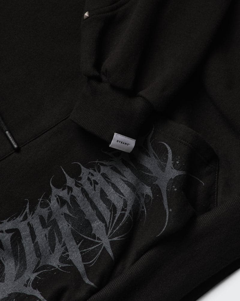 Hoodie Negro Oversize Obsidian - imagen 5