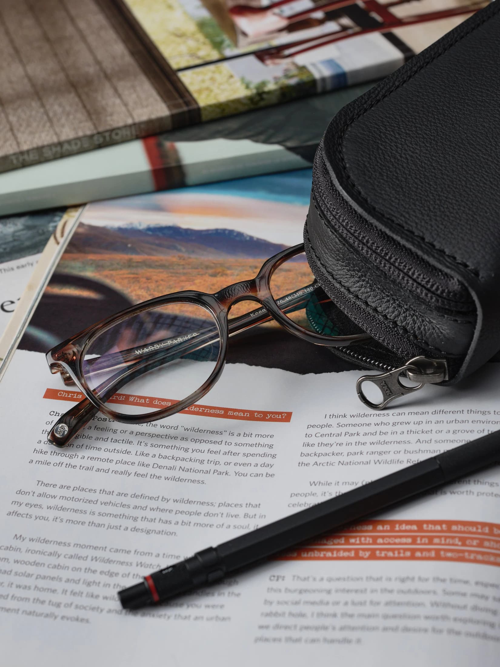 Double Glasses Case · Black