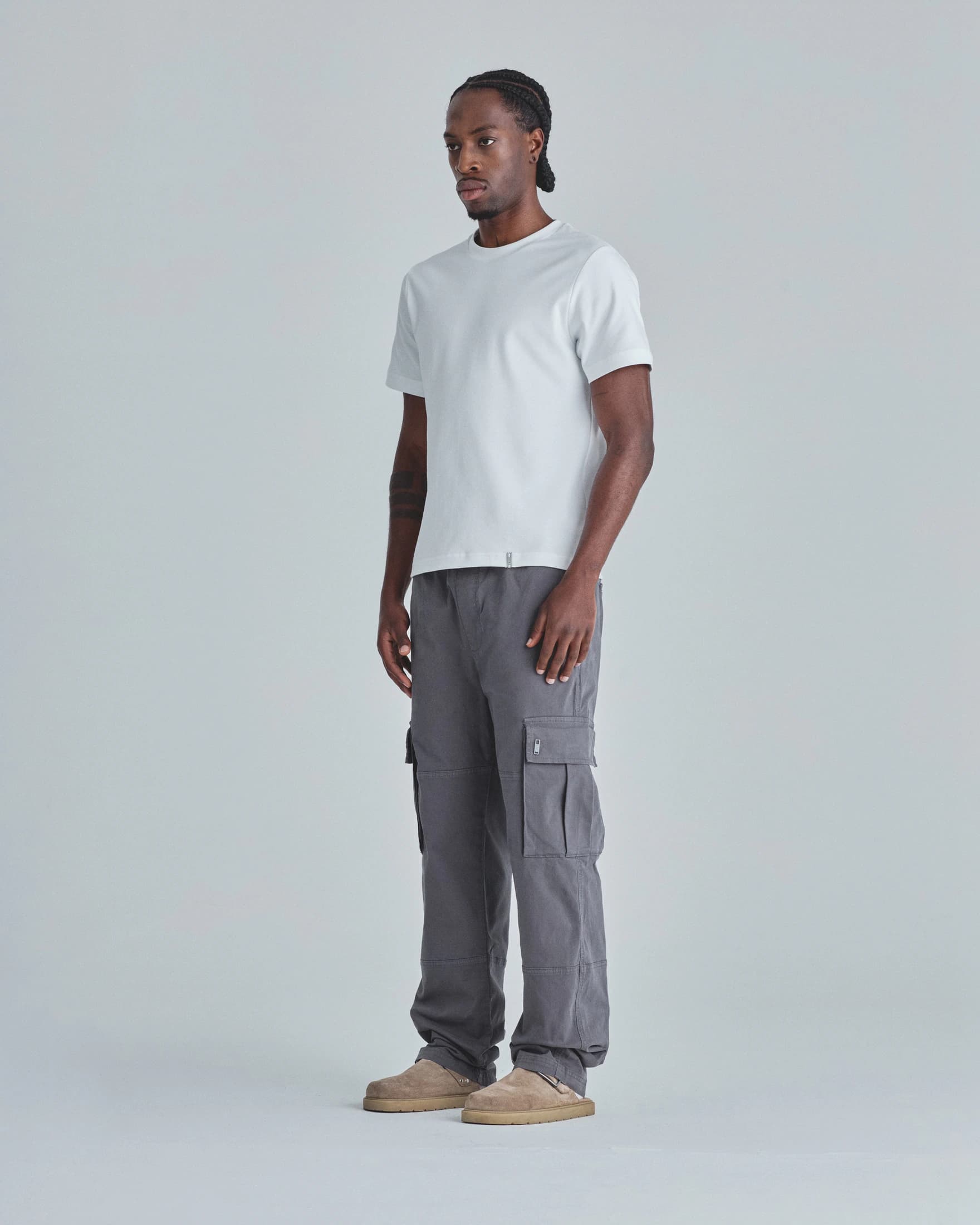 Basics Relaxed Cargo Pants Gray - imagen 5