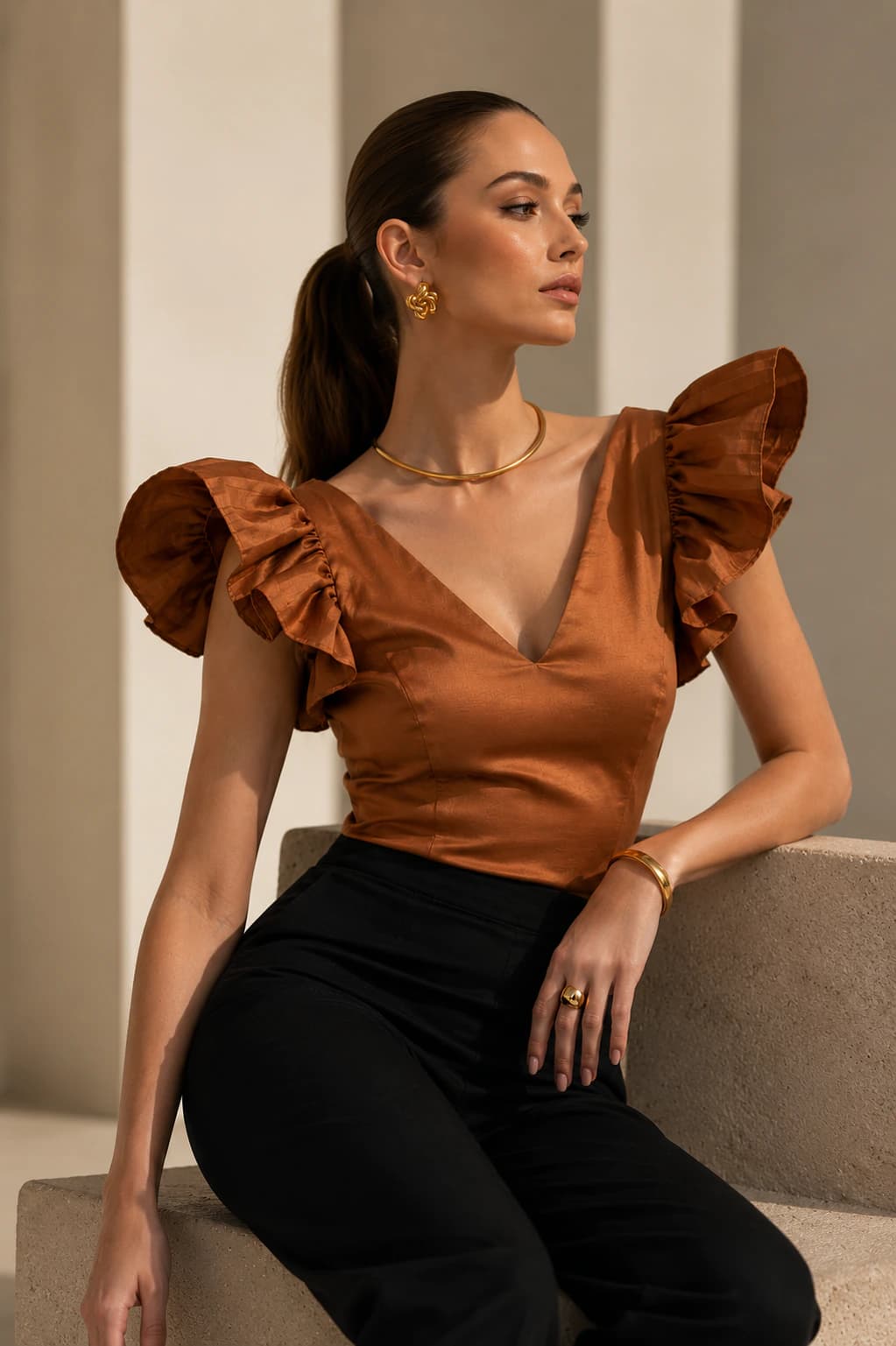 Blusa Bursa Terracota - imagen 2