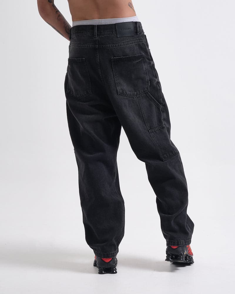 Jeans Baggy Básico Essential Black - imagen 2
