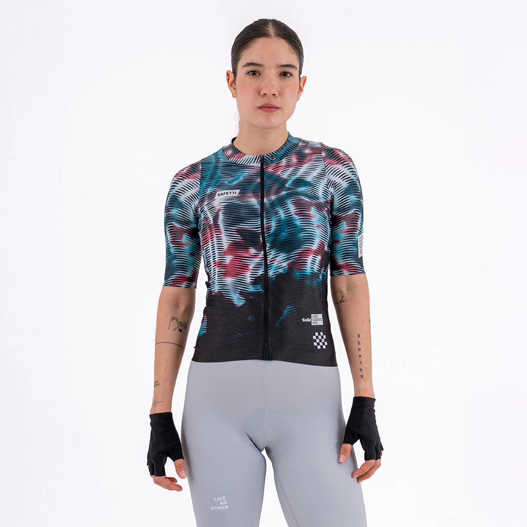 CAMISA CICLISMO MANGA CORTA SOLID CORE PARA MUJER - imagen 1
