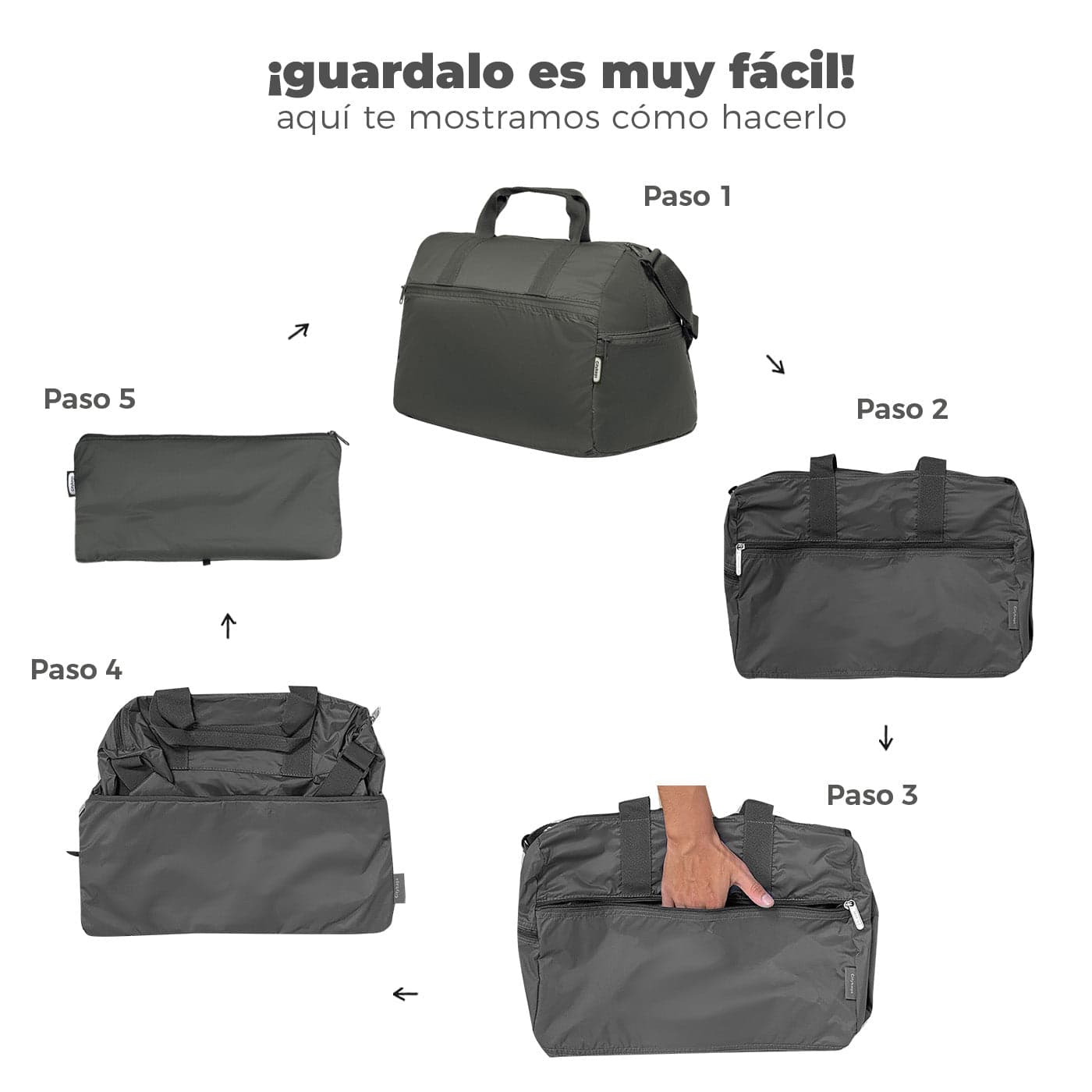 Maleta M ULTRA Plegable Estampado Neon Citybags Multicolor - imagen 6