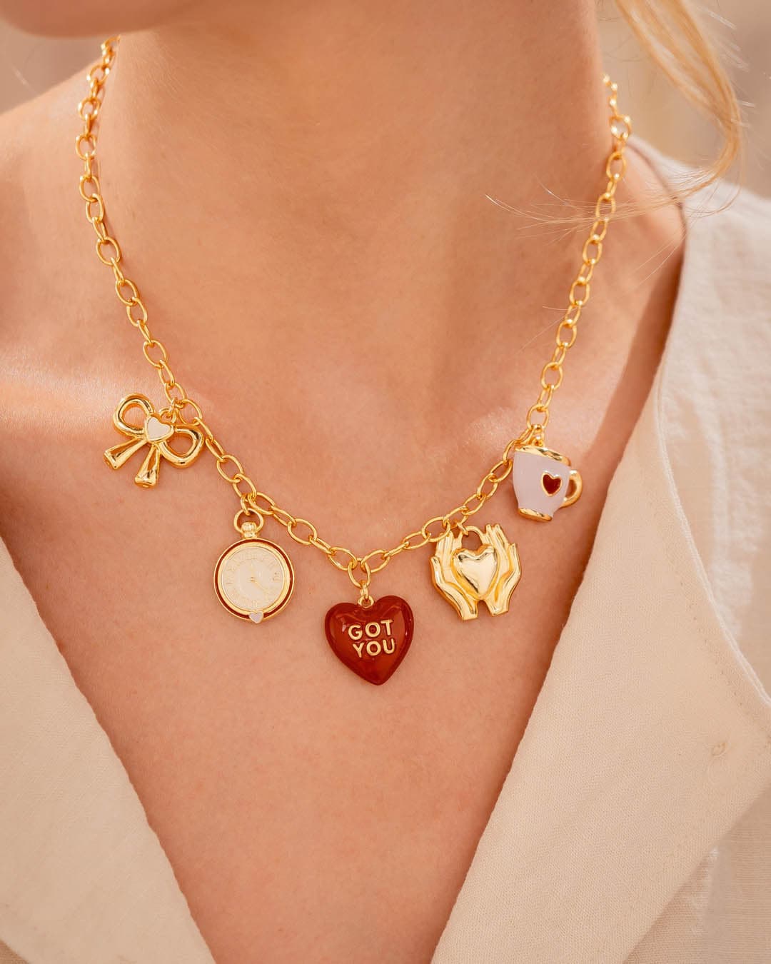 Collar Multicharms Formas del Amor - imagen 1