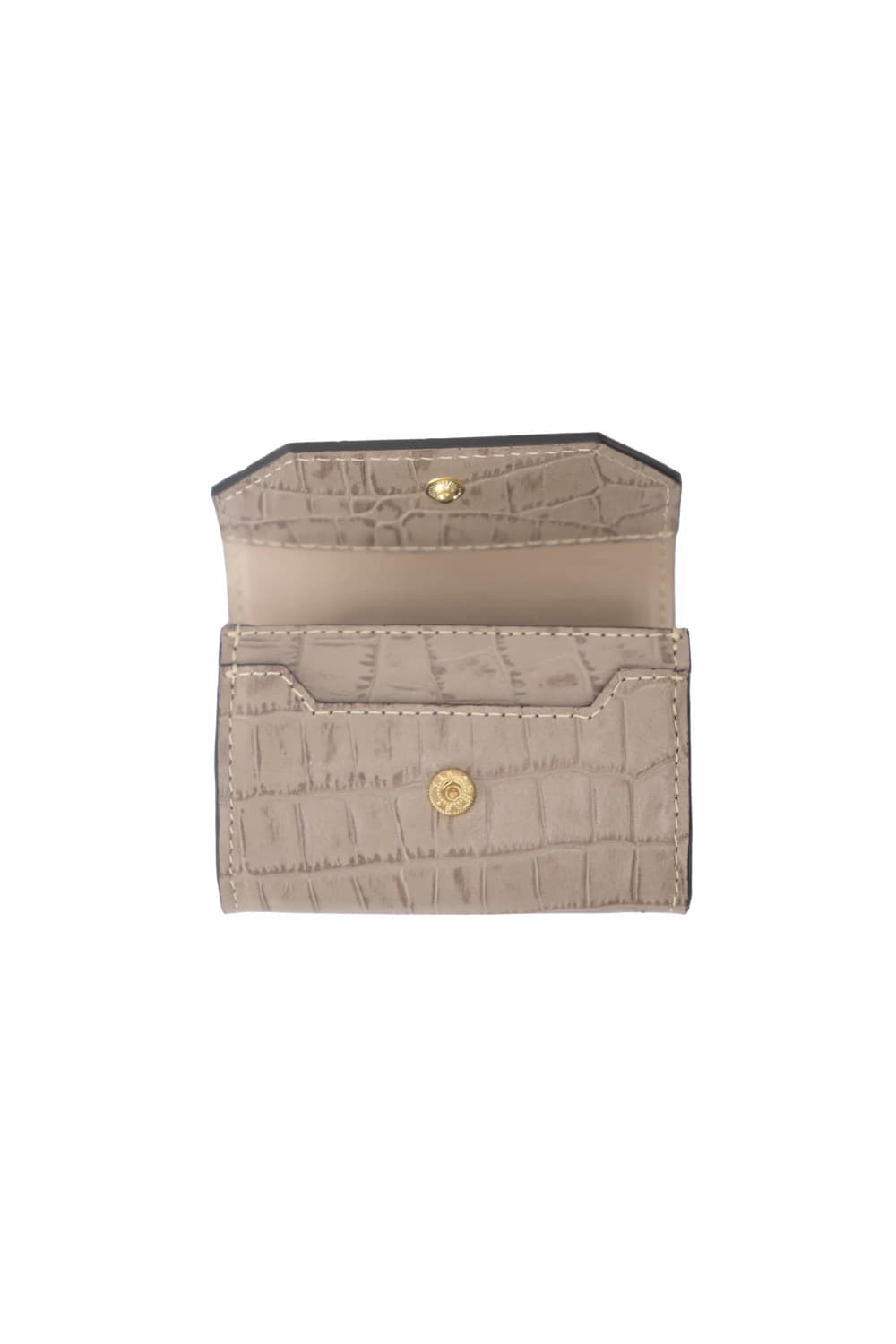 POCKET WALLET - TAUPE CROC - imagen 2