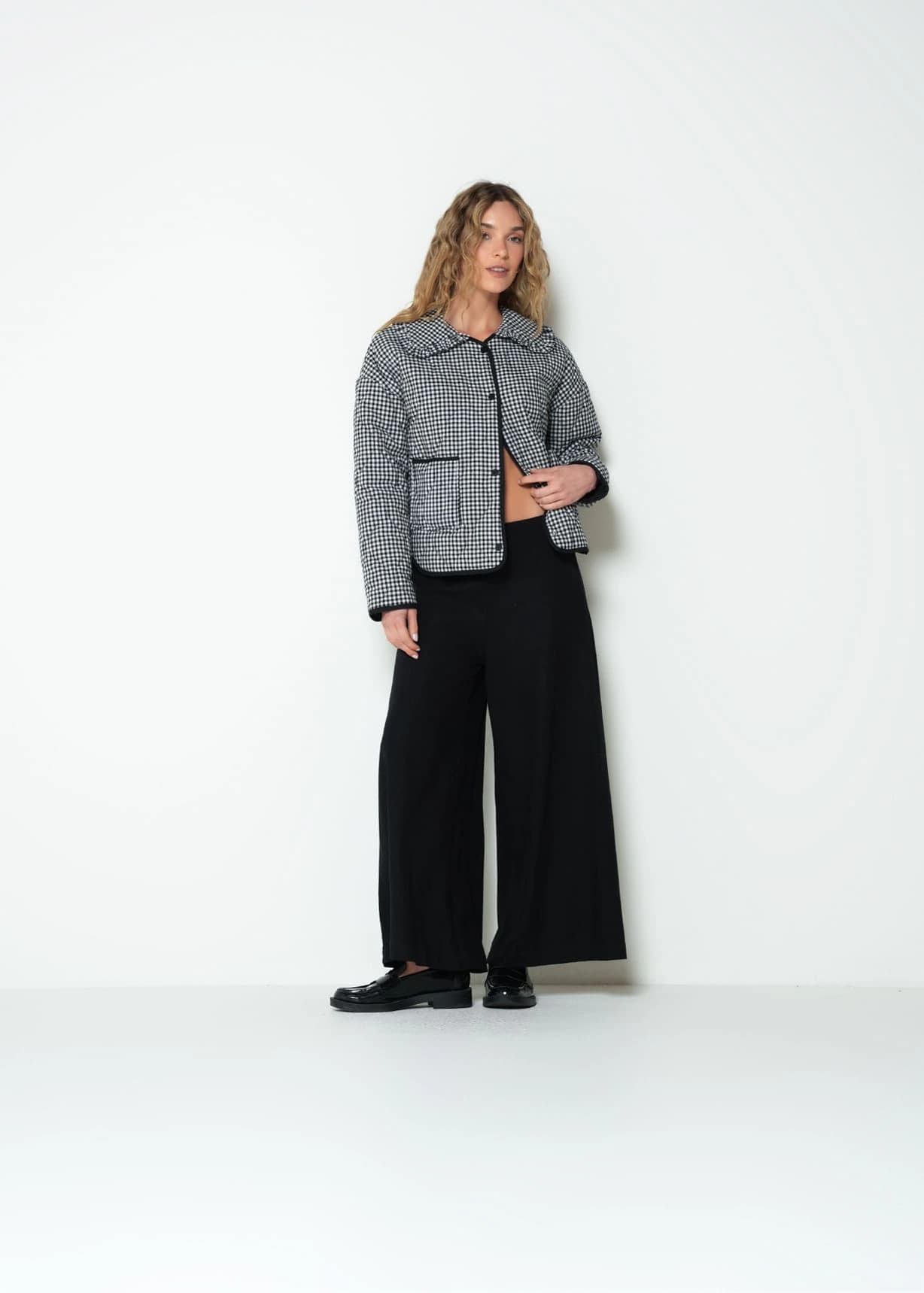 Pantalón culotte tiro alto