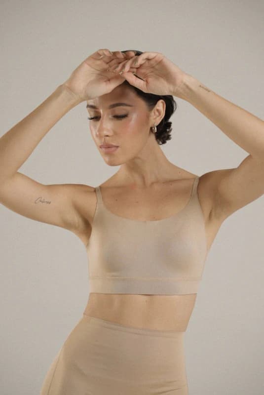 Square Bralette Mocha - imagen 2
