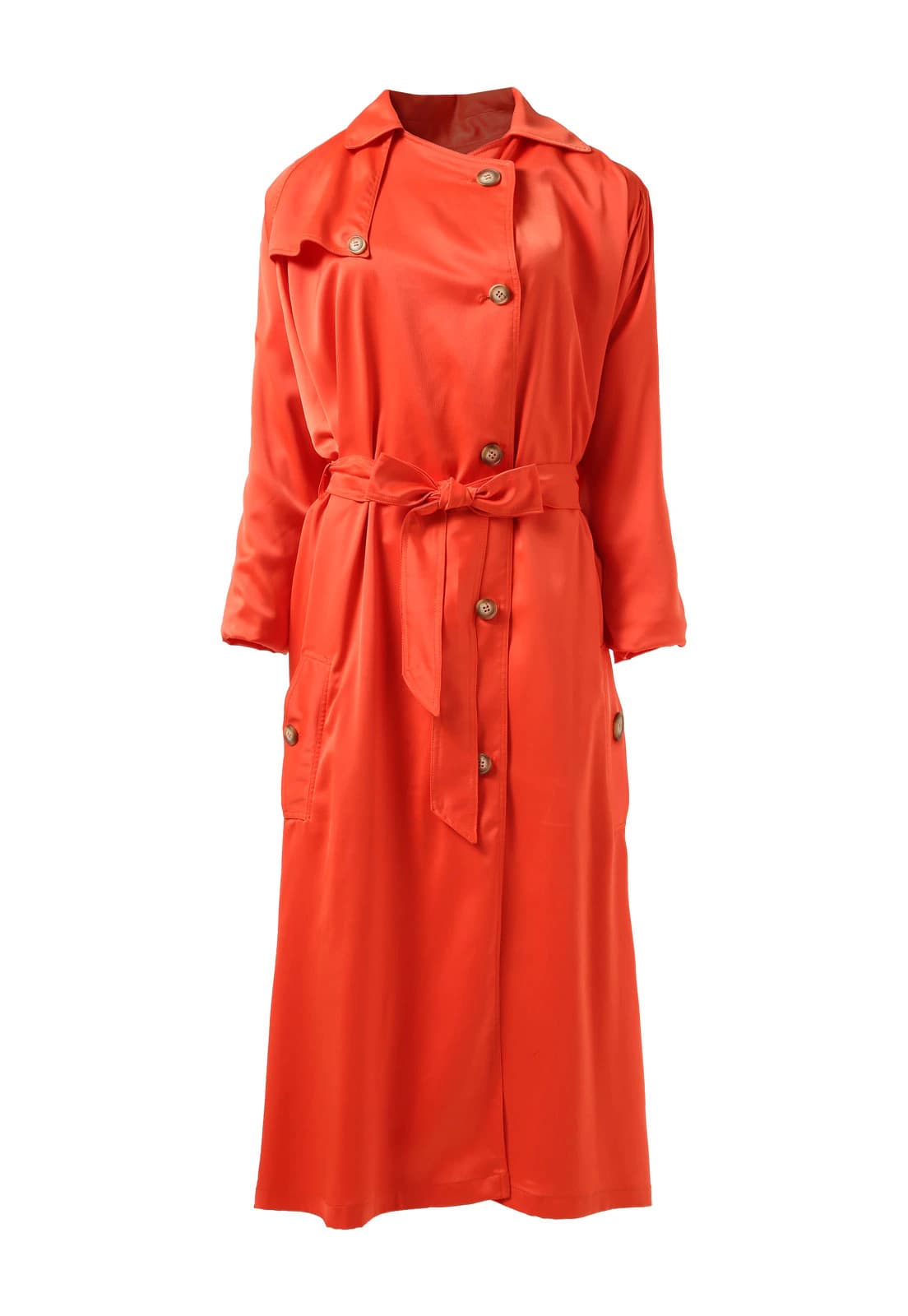 MOUNTAINS CURVED BACK TRENCH COAT