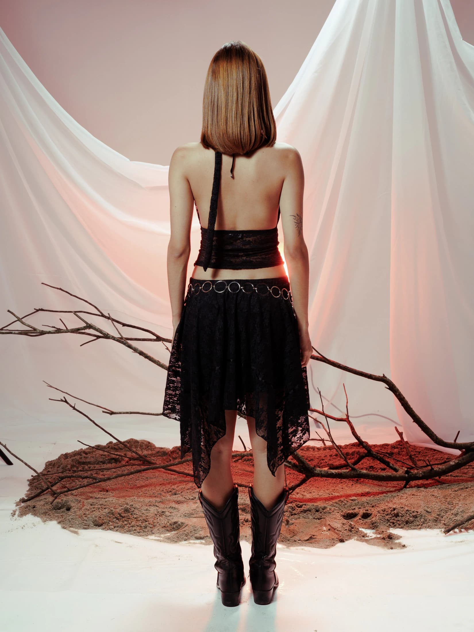BLOSSOM SKIRT NEGRA - imagen 4