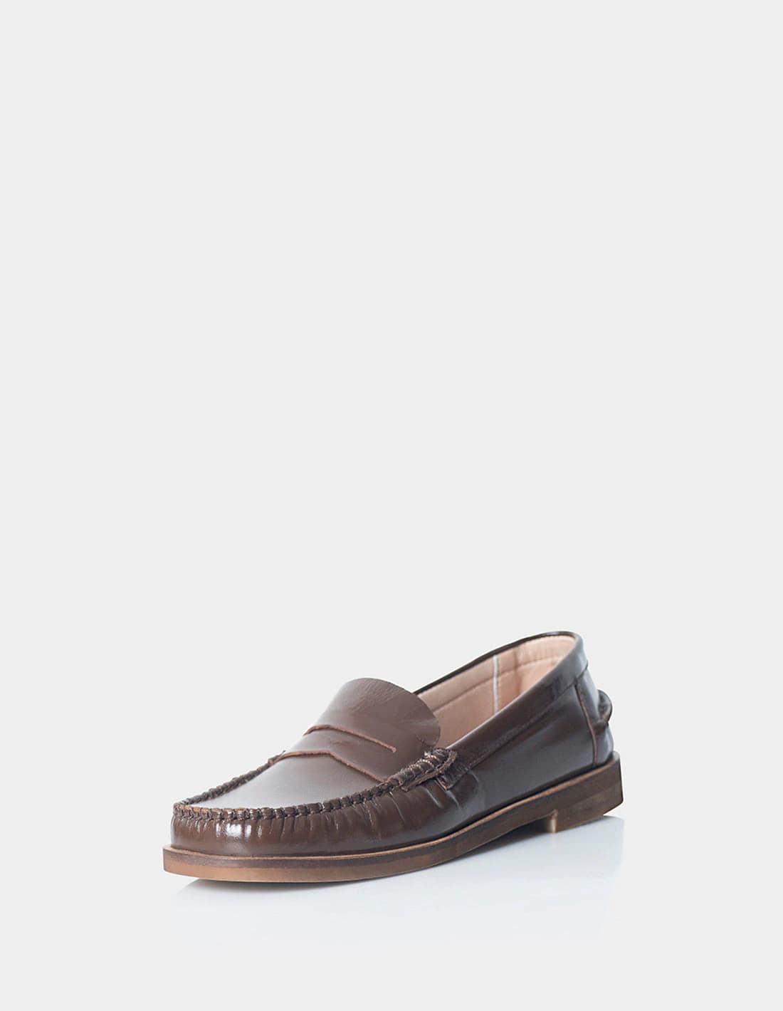 Mocasin Tiziano Cuero Charol cafe - imagen 7