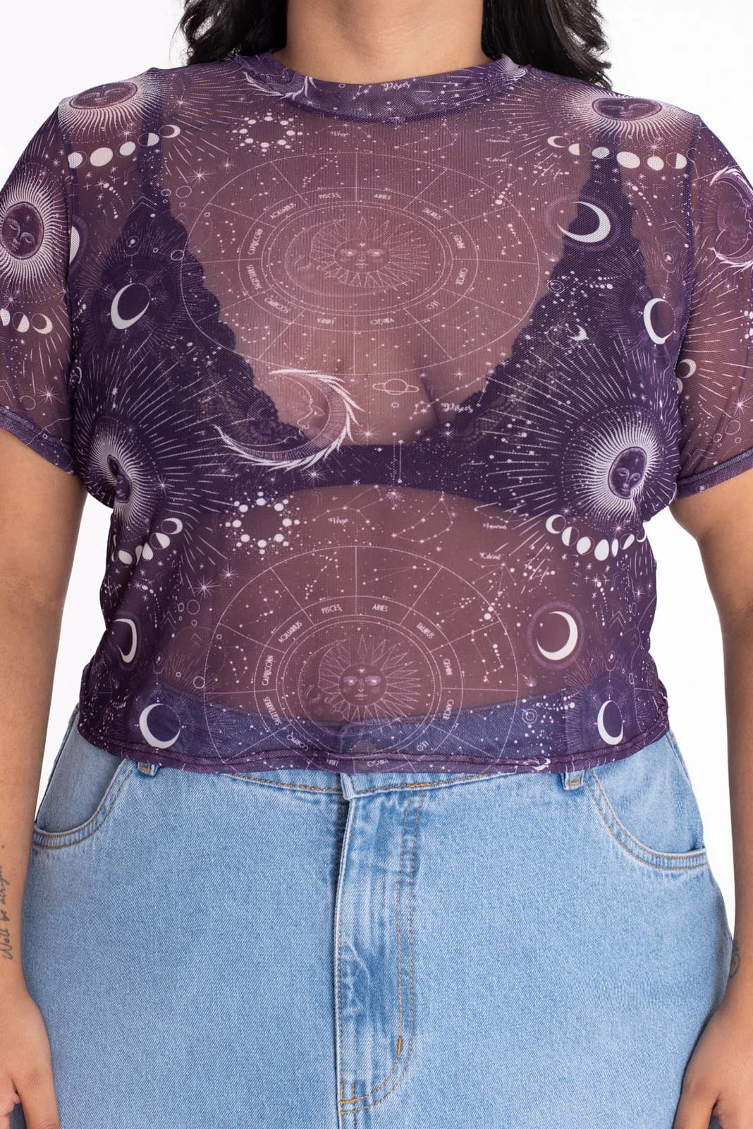Crop Top Malla Astra Morado - imagen 4