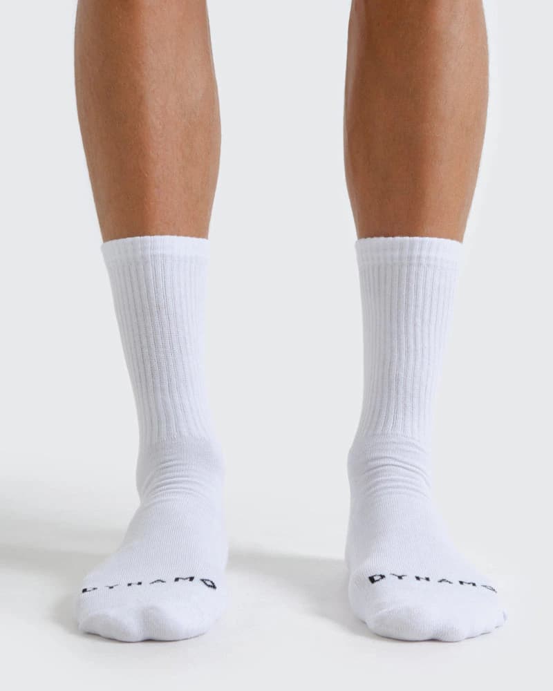 Medias Para Hombre Blancas Block - imagen 2