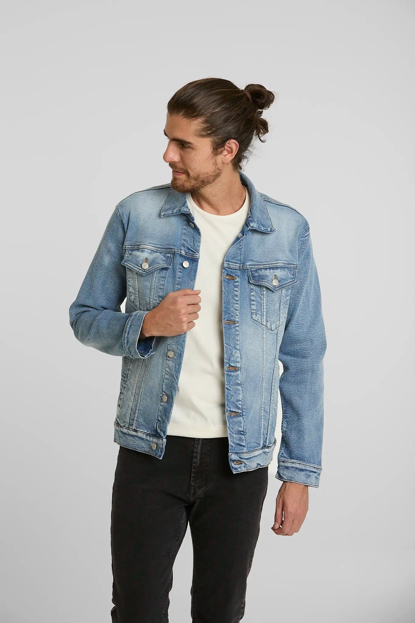 Chaqueta de Jean Azul Medio - imagen 2