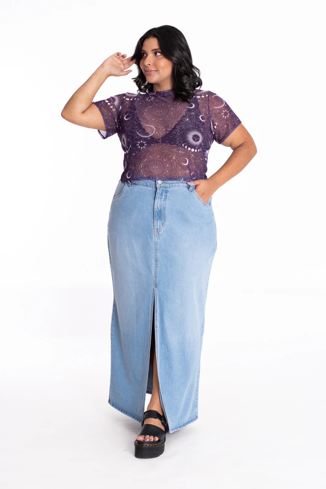 Crop Top Malla Astra Morado - imagen 6