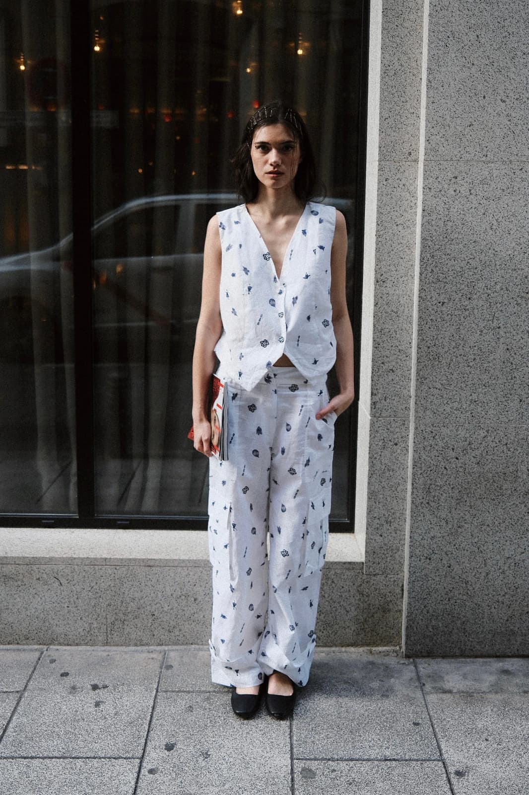 Pantalón Plenitud Blanco Print